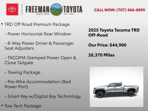 Used 2025 Toyota Tacoma TRD Off-Road w/ TRD Off Road Premium Package AWD/4WD image 9