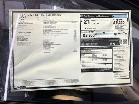 New 2026 Mercedes-Benz GLE 450 4MATIC image 18