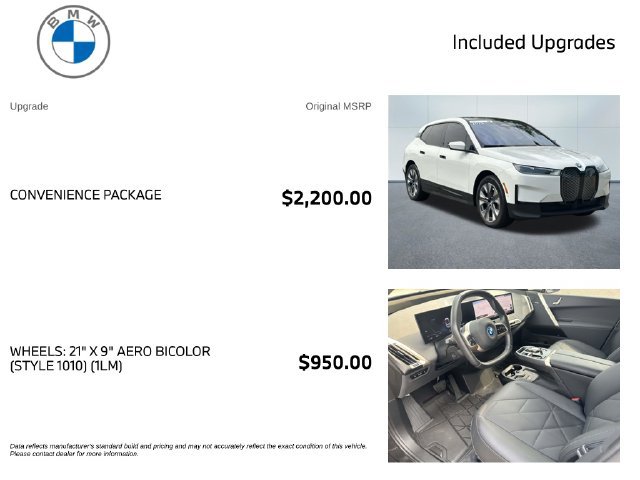 Certified 2025 BMW iX xDrive50 w/ Convenience Package AWD/4WD image 3