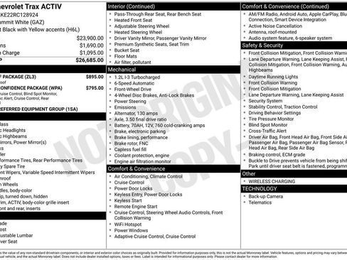 Used 2024 Chevrolet Trax ACTIV w/ Sunroof Package image 10
