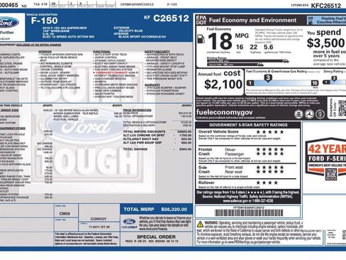 Used 2019 Ford F150 XLT w/ Equipment Group 302A Luxury AWD/4WD image 2