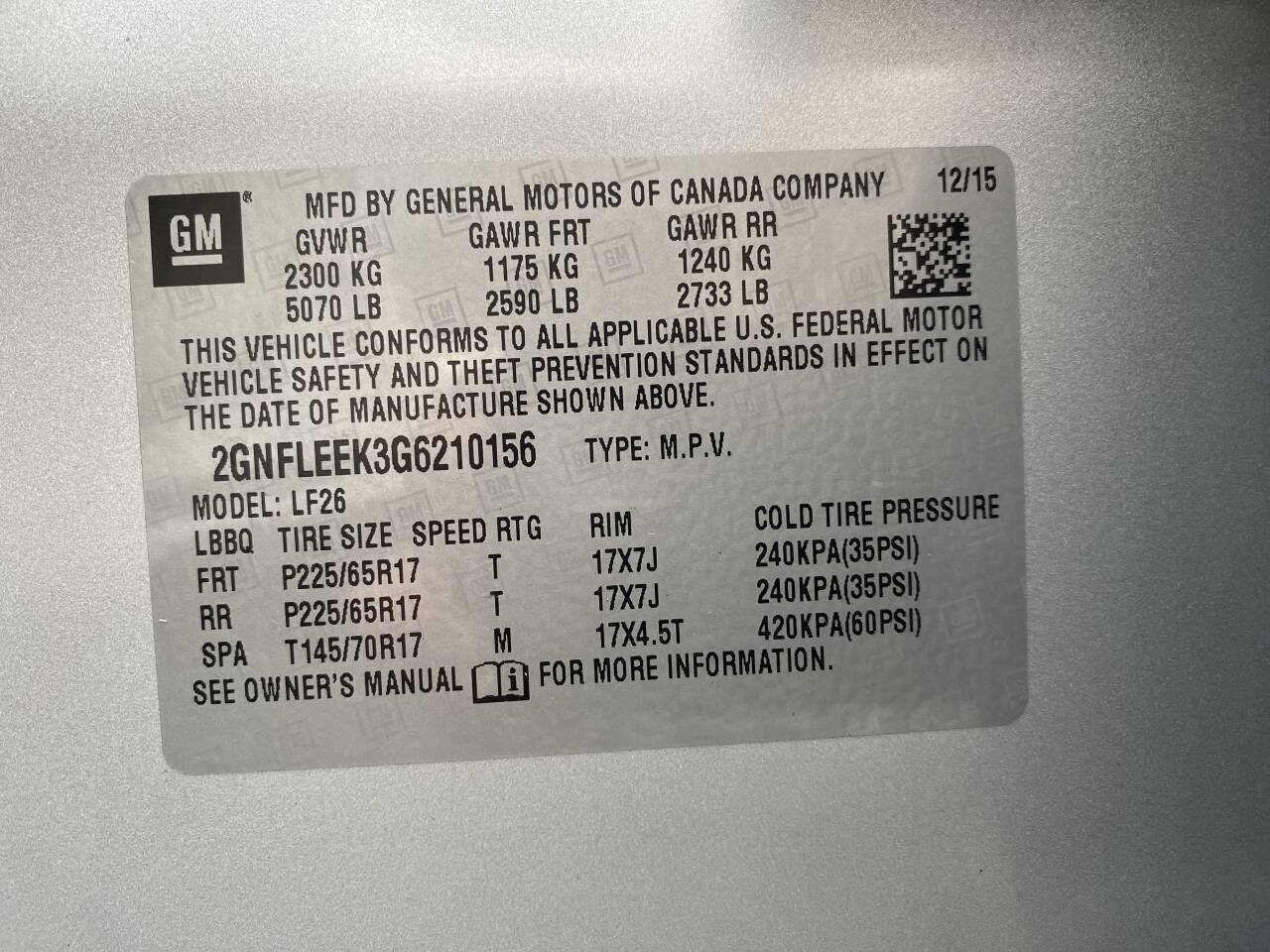 Used 2016 Chevrolet Equinox LS AWD/4WD image 32