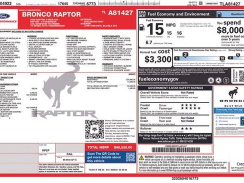 Used 2026 Ford Bronco Raptor AWD/4WD image 5