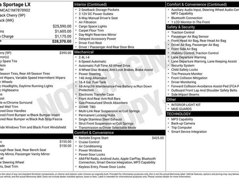 Certified 2021 Kia Sportage LX AWD/4WD image 10