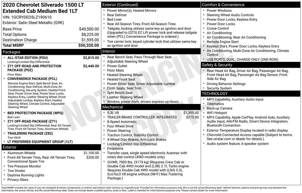 Used 2020 Chevrolet Silverado 1500 LT w/ All-Star Edition AWD/4WD image 5