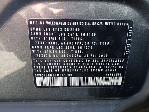 New 2026 Volkswagen Tiguan S image 28