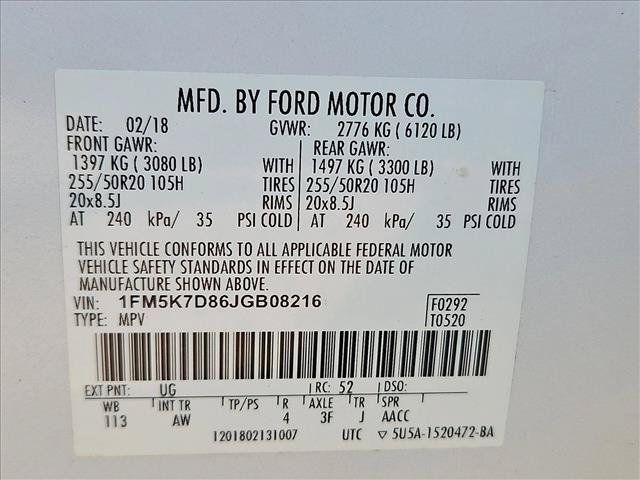 Used 2018 Ford Explorer XLT w/ Equipment Group 202A FWD image 26