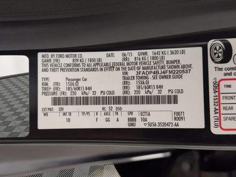 Used 2015 Ford Fiesta SE FWD image 27