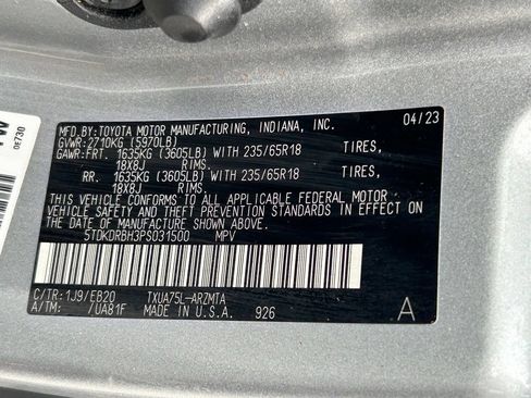 Used 2023 Toyota Highlander XLE AWD/4WD image 61