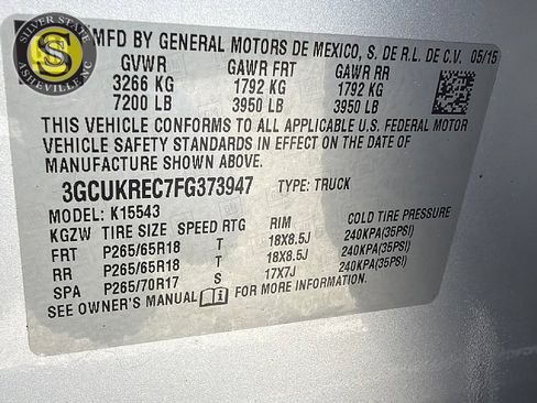Used 2015 Chevrolet Silverado 1500 LT w/ All Star Edition AWD/4WD image 29