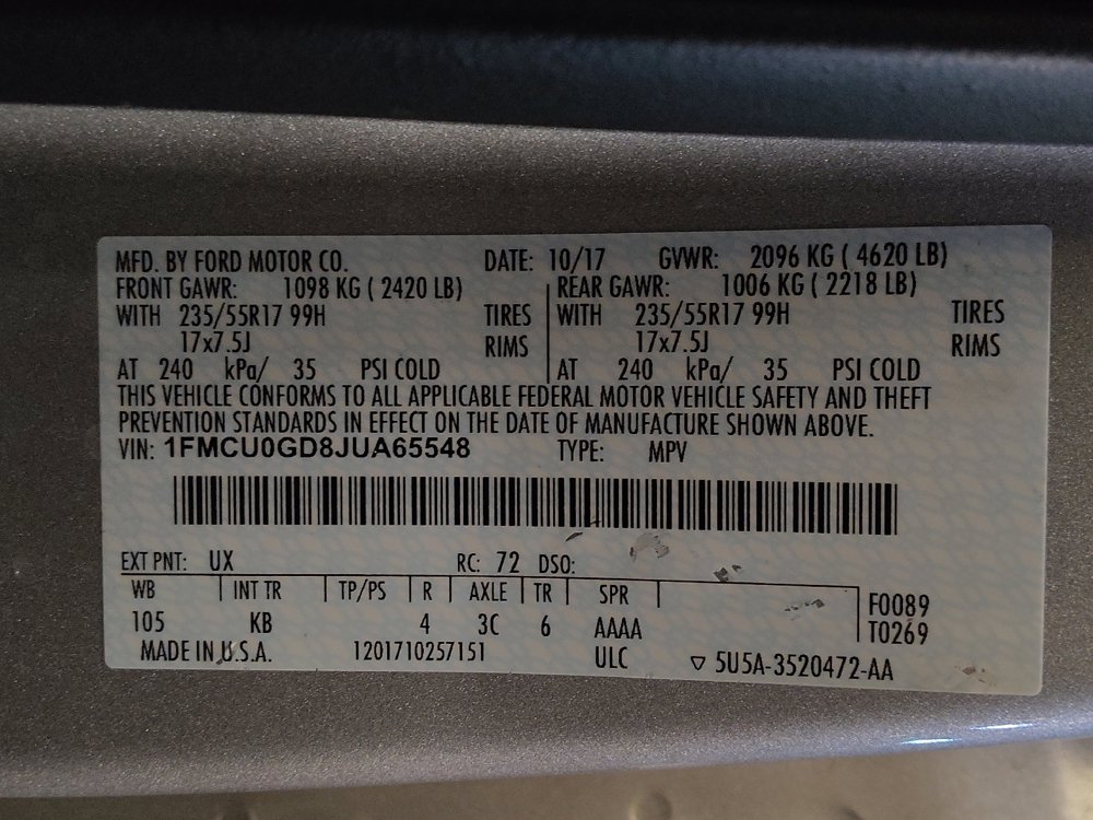 Used 2018 Ford Escape SE FWD image 33