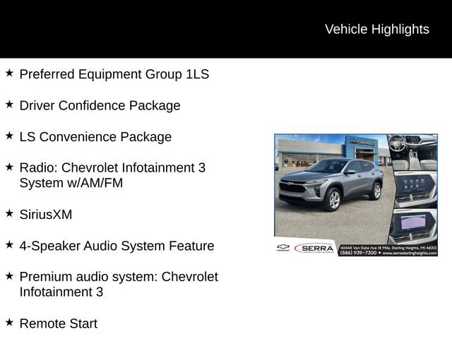 Used 2024 Chevrolet Trax LS w/ LS Convenience Package FWD image 4