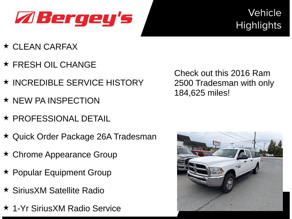 Used 2016 RAM 2500 Tradesman w/ Chrome Appearance Group AWD/4WD image 5