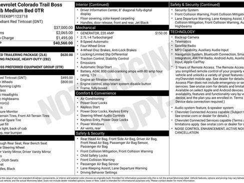 Used 2023 Chevrolet Colorado Trail Boss w/ Advanced Trailering Package AWD/4WD image 17