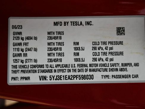 Used 2023 Tesla Model 3 Standard Range RWD image 45