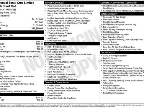 Used 2024 Hyundai Santa Cruz Limited AWD/4WD image 53