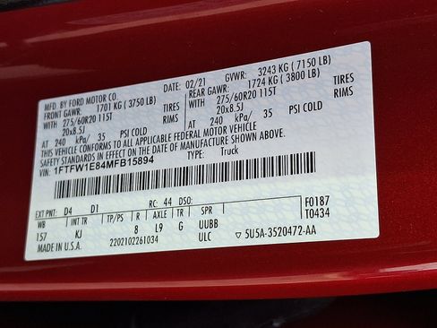 Certified 2021 Ford F150 King Ranch w/ Equipment Group 601A High image 26