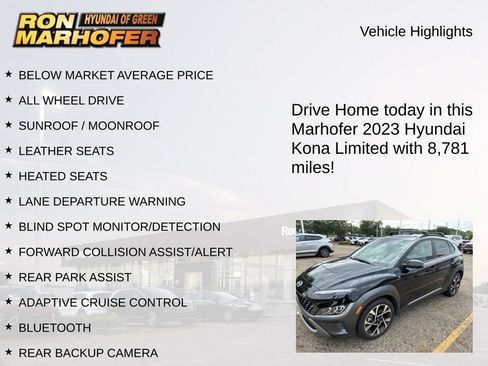 Used 2023 Hyundai Kona Limited AWD/4WD image 11