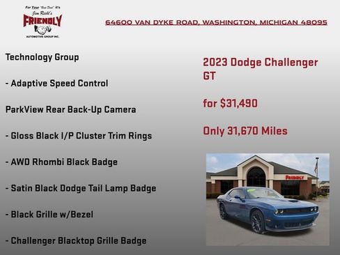 Used 2023 Dodge Challenger GT w/ Plus Package AWD/4WD image 30