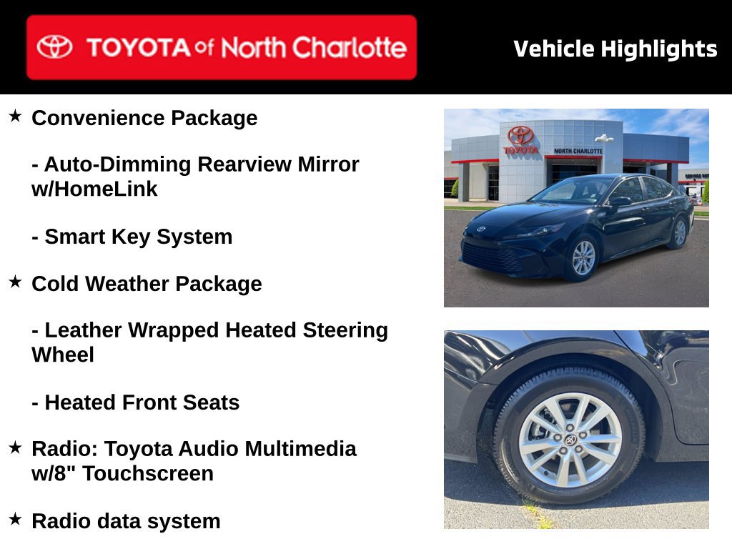 Used 2025 Toyota Camry LE w/ Convenience Package FWD image 4