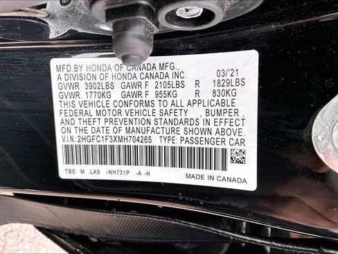 Used 2021 Honda Civic EX image 19