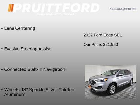 Used 2022 Ford Edge SEL AWD/4WD image 19