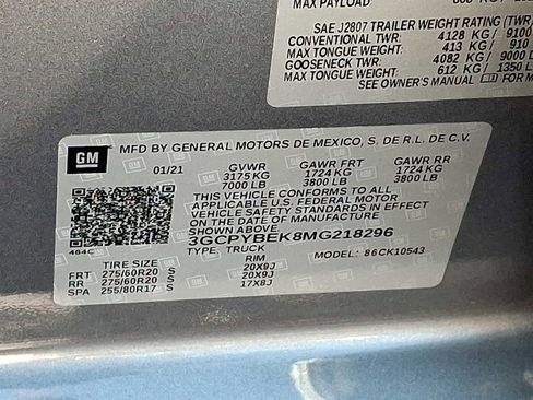 Used 2021 Chevrolet Silverado 1500 Custom w/ LPO, Dark Essentials Package image 24