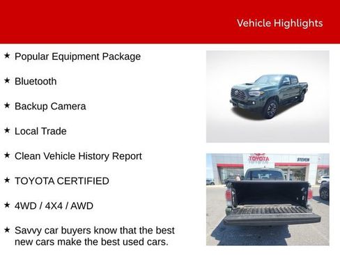Certified 2022 Toyota Tacoma TRD Sport w/ Technology Package AWD/4WD image 9