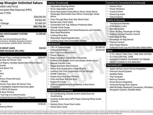 Used 2018 Jeep Wrangler Unlimited Sahara image 54