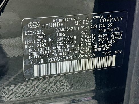 Certified 2023 Hyundai Santa Fe Limited AWD/4WD image 33