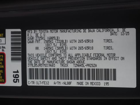 New 2026 Toyota Tacoma TRD Sport image 27