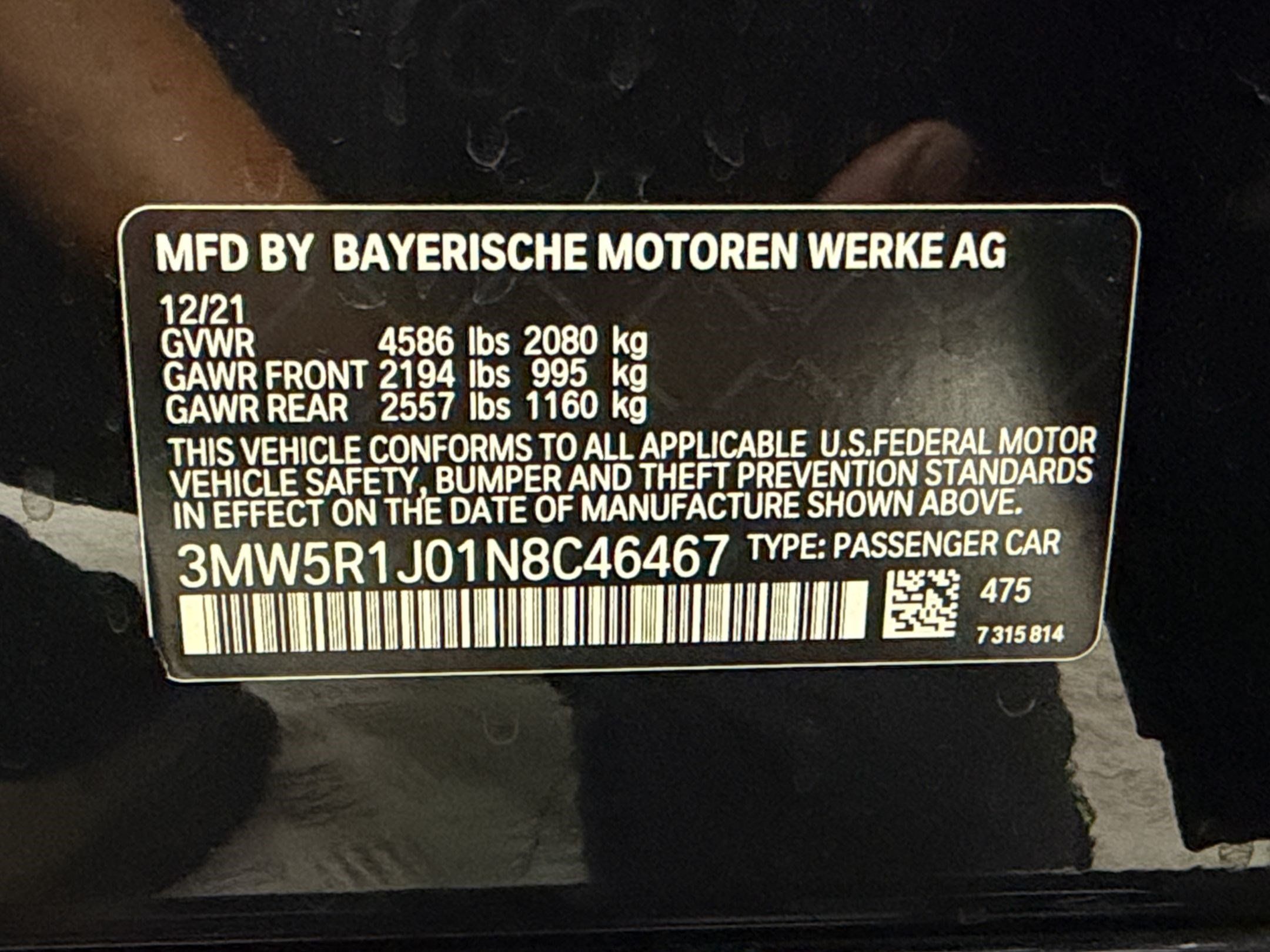 Certified 2022 BMW 330i Sedan w/ M Sport Package RWD image 25