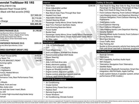 Used 2026 Chevrolet TrailBlazer RS w/ Convenience Package FWD image 3