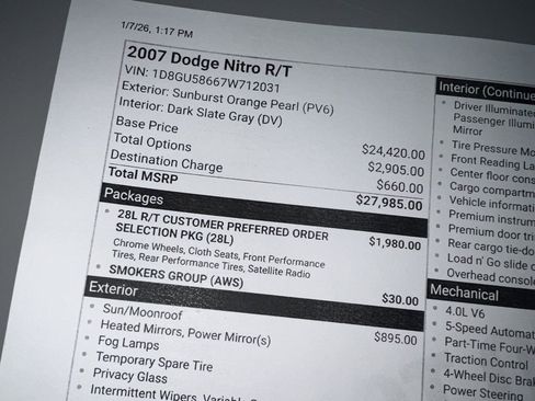 Used 2007 Dodge Nitro R/T image 90