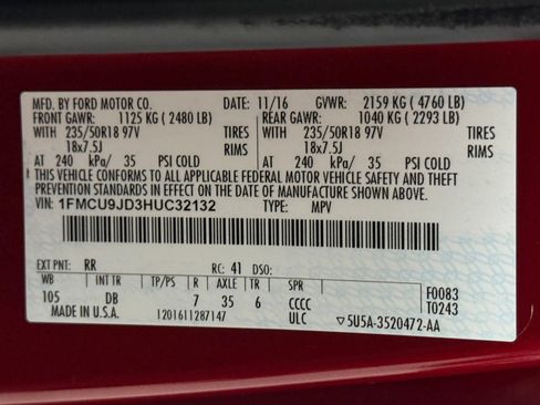 Used 2017 Ford Escape Titanium AWD/4WD image 72