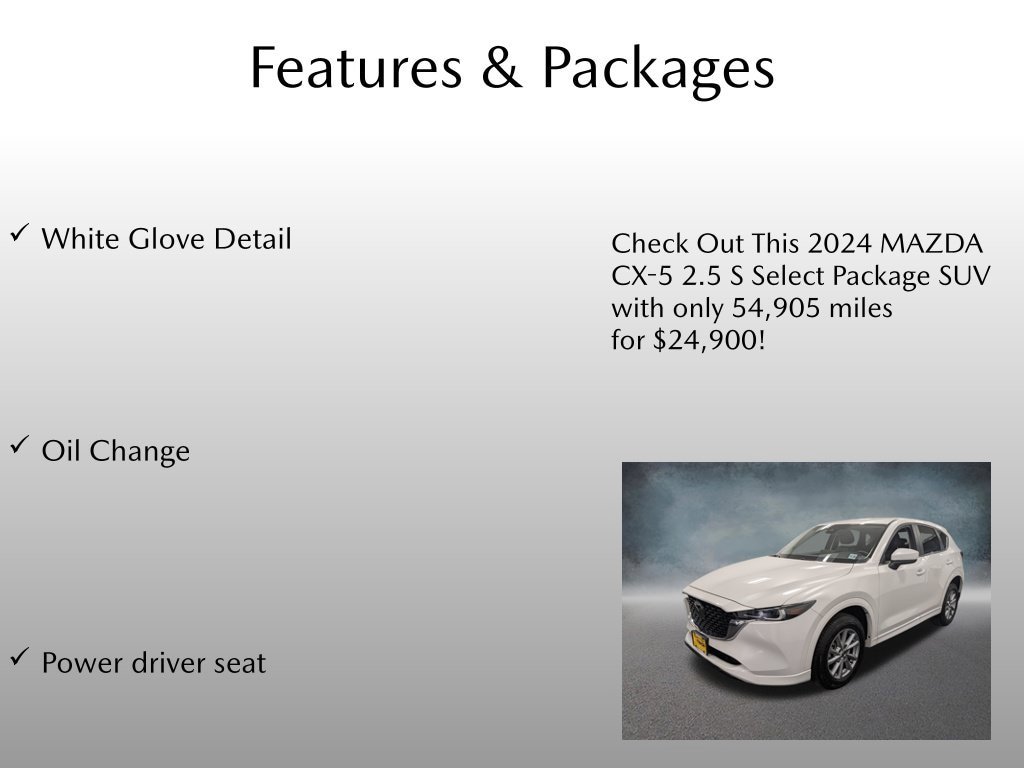 Used 2024 MAZDA CX-5 AWD 2.5 S w/ Select Package image 4