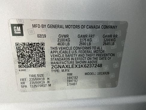 Used 2019 Chevrolet Equinox LT FWD image 50