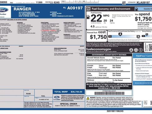 Used 2019 Ford Ranger XLT w/ FX4 Off-Road Package image 27