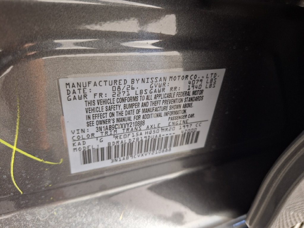 Used 2027 Nissan Sentra SV w/ Floor Mat Package FWD image 30