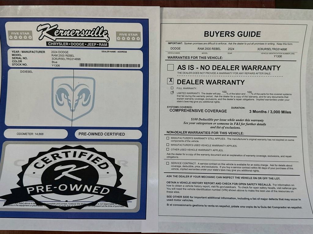Used 2024 RAM 2500 Rebel w/ Bed Utility Group AWD/4WD image 36