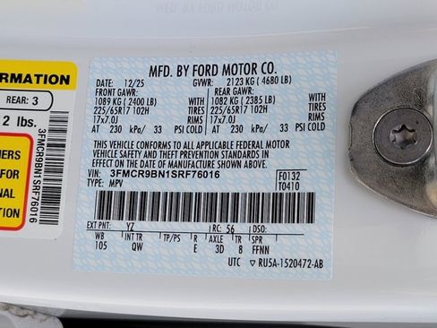 New 2025 Ford Bronco Sport Big Bend w/ Convenience Package image 12