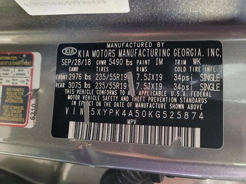 Used 2019 Kia Sorento SX image 33