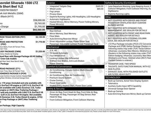 Certified 2022 Chevrolet Silverado 1500 LTZ w/ LTZ Premium Texas Edition image 36