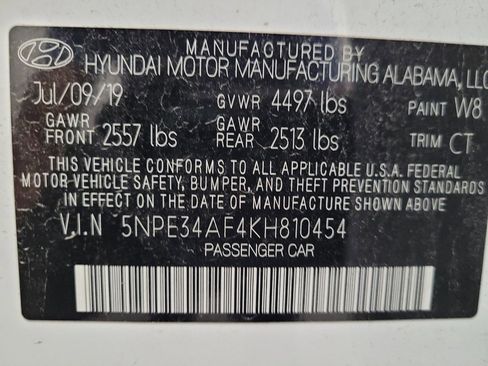 Used 2019 Hyundai Sonata SEL w/ Tech Package 02 image 33