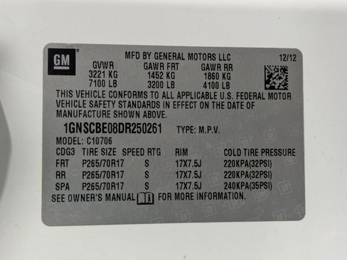 Used 2013 Chevrolet Tahoe LT w/ Luxury Package image 32