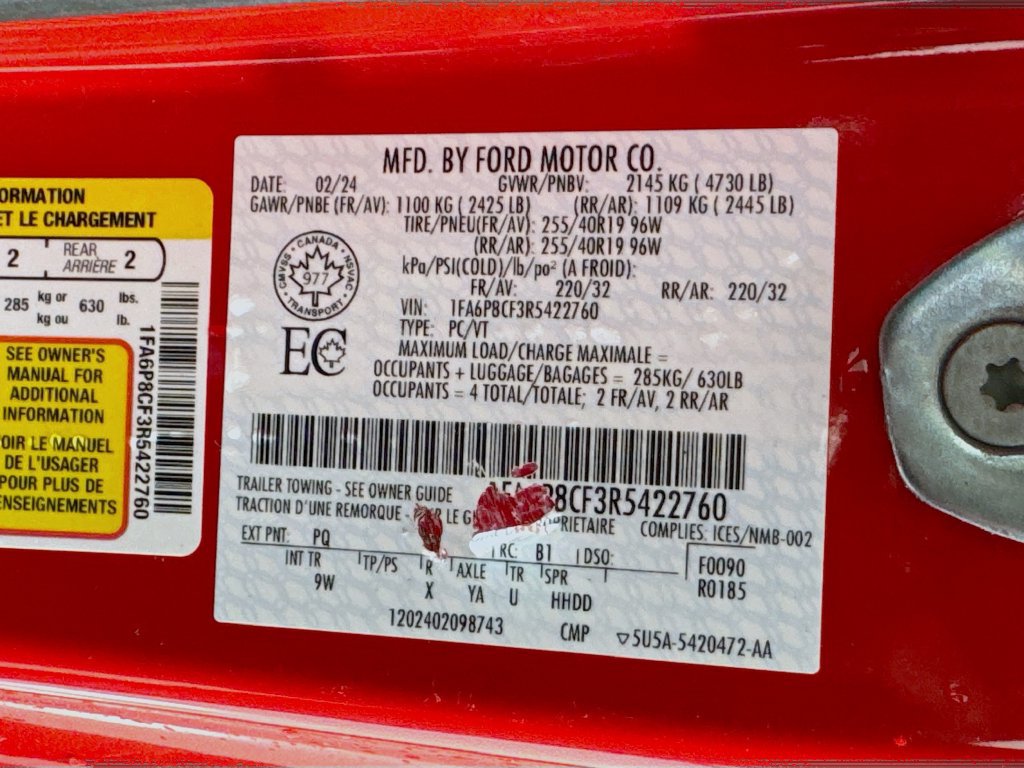 Used 2024 Ford Mustang GT Premium RWD image 46