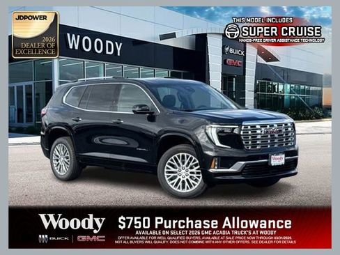 New 2026 GMC Acadia Denali w/ Super Cruise Package AWD/4WD image 1