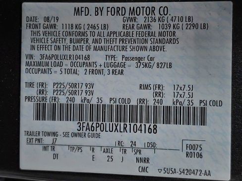 Used 2020 Ford Fusion SE FWD image 40