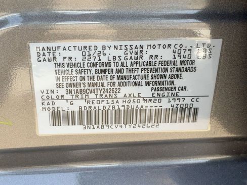 New 2026 Nissan Sentra SV w/ Floor Mat Package FWD image 19
