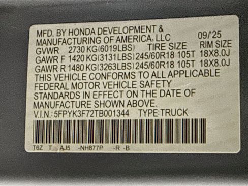 Used 2026 Honda Ridgeline TrailSport image 39